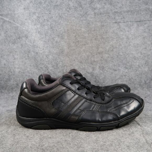 NEW SONOMA Mens Black Lace Up Casual Sneaker Shoes Houser  Sonoma Shoes Mens 9.5 Lifestyle Sneakers Casual Square Toe Lace Up Black Classic